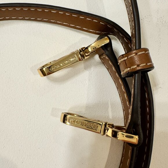 MICHAEL Michael Kors - Sienna Small Lattice Tote Bag in Tan and Ivory - Picture 10 of 13